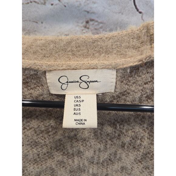 Jessica Simpson Long Cover Up Size Small Leopard Print With Pockets Very Soft - Picture 2 of 3